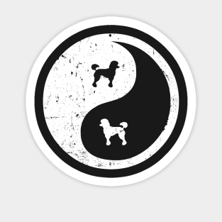 Ying Yang Poodle Shirt Sticker